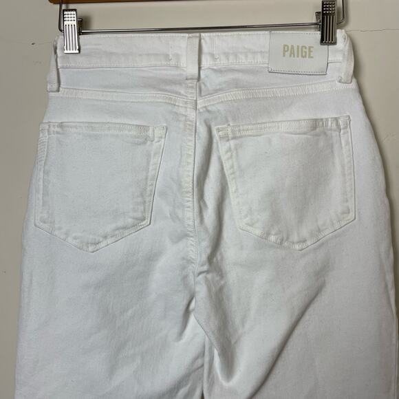 PAIGE Flaunt Denim Bombshell Ankle Blanchette Curvy White Jeans Size 24 NWOT - Picture 8 of 11